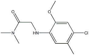 2-[(4-chloro-2-methoxy-5-methylphenyl)amino]-N,N-dimethylacetamide 구조식 이미지