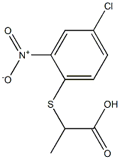 2-[(4-chloro-2-nitrophenyl)thio]propanoic acid Structure
