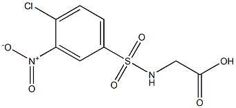 2-[(4-chloro-3-nitrobenzene)sulfonamido]acetic acid Structure