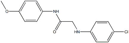 2-[(4-chlorophenyl)amino]-N-(4-methoxyphenyl)acetamide 구조식 이미지