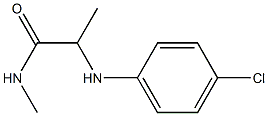 2-[(4-chlorophenyl)amino]-N-methylpropanamide 구조식 이미지