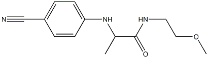 2-[(4-cyanophenyl)amino]-N-(2-methoxyethyl)propanamide Structure