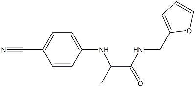 2-[(4-cyanophenyl)amino]-N-(furan-2-ylmethyl)propanamide Structure