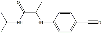 2-[(4-cyanophenyl)amino]-N-(propan-2-yl)propanamide 구조식 이미지