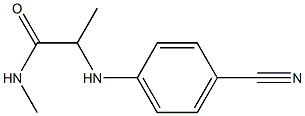 2-[(4-cyanophenyl)amino]-N-methylpropanamide Structure