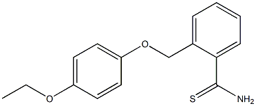 2-[(4-ethoxyphenoxy)methyl]benzenecarbothioamide Structure