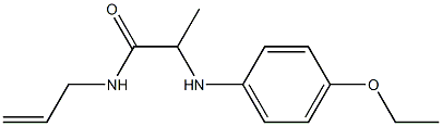 2-[(4-ethoxyphenyl)amino]-N-(prop-2-en-1-yl)propanamide 구조식 이미지