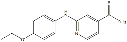 2-[(4-ethoxyphenyl)amino]pyridine-4-carbothioamide 구조식 이미지