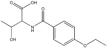 2-[(4-ethoxyphenyl)formamido]-3-hydroxybutanoic acid 구조식 이미지