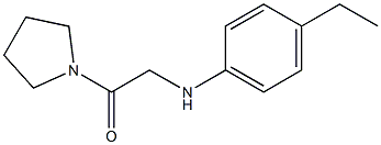 2-[(4-ethylphenyl)amino]-1-(pyrrolidin-1-yl)ethan-1-one 구조식 이미지