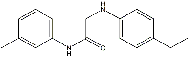 2-[(4-ethylphenyl)amino]-N-(3-methylphenyl)acetamide Structure