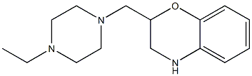 2-[(4-ethylpiperazin-1-yl)methyl]-3,4-dihydro-2H-1,4-benzoxazine 구조식 이미지