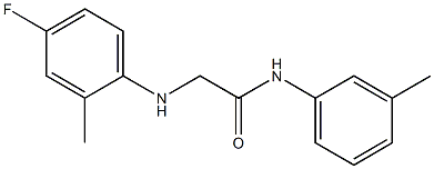 2-[(4-fluoro-2-methylphenyl)amino]-N-(3-methylphenyl)acetamide 구조식 이미지