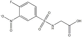 2-[(4-fluoro-3-nitrobenzene)sulfonamido]acetic acid 구조식 이미지