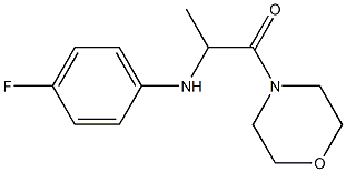 2-[(4-fluorophenyl)amino]-1-(morpholin-4-yl)propan-1-one Structure