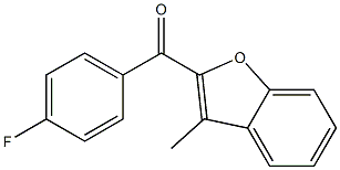 2-[(4-fluorophenyl)carbonyl]-3-methyl-1-benzofuran Structure