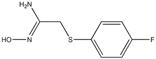 2-[(4-fluorophenyl)sulfanyl]-N'-hydroxyethanimidamide 구조식 이미지