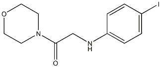 2-[(4-iodophenyl)amino]-1-(morpholin-4-yl)ethan-1-one 구조식 이미지