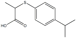 2-[(4-isopropylphenyl)thio]propanoic acid 구조식 이미지