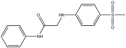 2-[(4-methanesulfonylphenyl)amino]-N-phenylacetamide 구조식 이미지