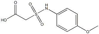 2-[(4-methoxyphenyl)sulfamoyl]acetic acid 구조식 이미지