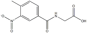 2-[(4-methyl-3-nitrophenyl)formamido]acetic acid Structure