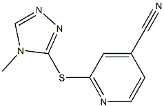 2-[(4-methyl-4H-1,2,4-triazol-3-yl)sulfanyl]pyridine-4-carbonitrile Structure