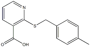 2-[(4-methylbenzyl)thio]nicotinic acid Structure