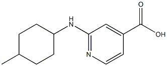 2-[(4-methylcyclohexyl)amino]pyridine-4-carboxylic acid 구조식 이미지