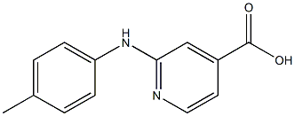 2-[(4-methylphenyl)amino]pyridine-4-carboxylic acid Structure