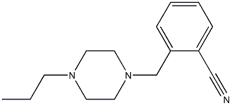 2-[(4-propylpiperazin-1-yl)methyl]benzonitrile 구조식 이미지