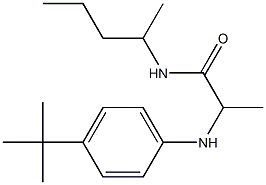 2-[(4-tert-butylphenyl)amino]-N-(pentan-2-yl)propanamide Structure