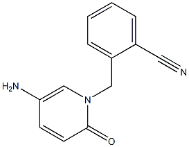 2-[(5-amino-2-oxo-1,2-dihydropyridin-1-yl)methyl]benzonitrile 구조식 이미지