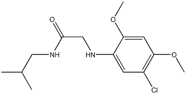 2-[(5-chloro-2,4-dimethoxyphenyl)amino]-N-(2-methylpropyl)acetamide 구조식 이미지