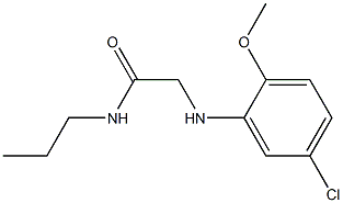 2-[(5-chloro-2-methoxyphenyl)amino]-N-propylacetamide Structure