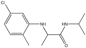 2-[(5-chloro-2-methylphenyl)amino]-N-(propan-2-yl)propanamide Structure