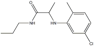 2-[(5-chloro-2-methylphenyl)amino]-N-propylpropanamide 구조식 이미지