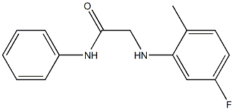 2-[(5-fluoro-2-methylphenyl)amino]-N-phenylacetamide 구조식 이미지