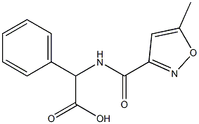 2-[(5-methyl-1,2-oxazol-3-yl)formamido]-2-phenylacetic acid Structure