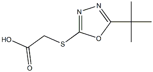 2-[(5-tert-butyl-1,3,4-oxadiazol-2-yl)sulfanyl]acetic acid Structure