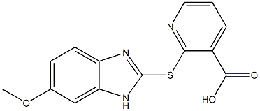 2-[(6-methoxy-1H-1,3-benzodiazol-2-yl)sulfanyl]pyridine-3-carboxylic acid 구조식 이미지