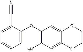 2-[(7-amino-2,3-dihydro-1,4-benzodioxin-6-yl)oxy]benzonitrile Structure