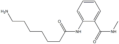 2-[(7-aminoheptanoyl)amino]-N-methylbenzamide 구조식 이미지