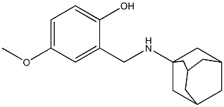 2-[(adamantan-1-ylamino)methyl]-4-methoxyphenol 구조식 이미지
