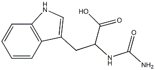 2-[(aminocarbonyl)amino]-3-(1H-indol-3-yl)propanoic acid 구조식 이미지