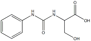 2-[(anilinocarbonyl)amino]-3-hydroxypropanoic acid 구조식 이미지