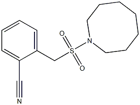 2-[(azocane-1-sulfonyl)methyl]benzonitrile 구조식 이미지