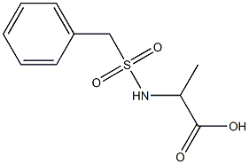 2-[(benzylsulfonyl)amino]propanoic acid 구조식 이미지