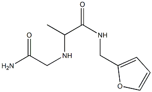 2-[(carbamoylmethyl)amino]-N-(furan-2-ylmethyl)propanamide 구조식 이미지
