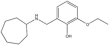 2-[(cycloheptylamino)methyl]-6-ethoxyphenol Structure